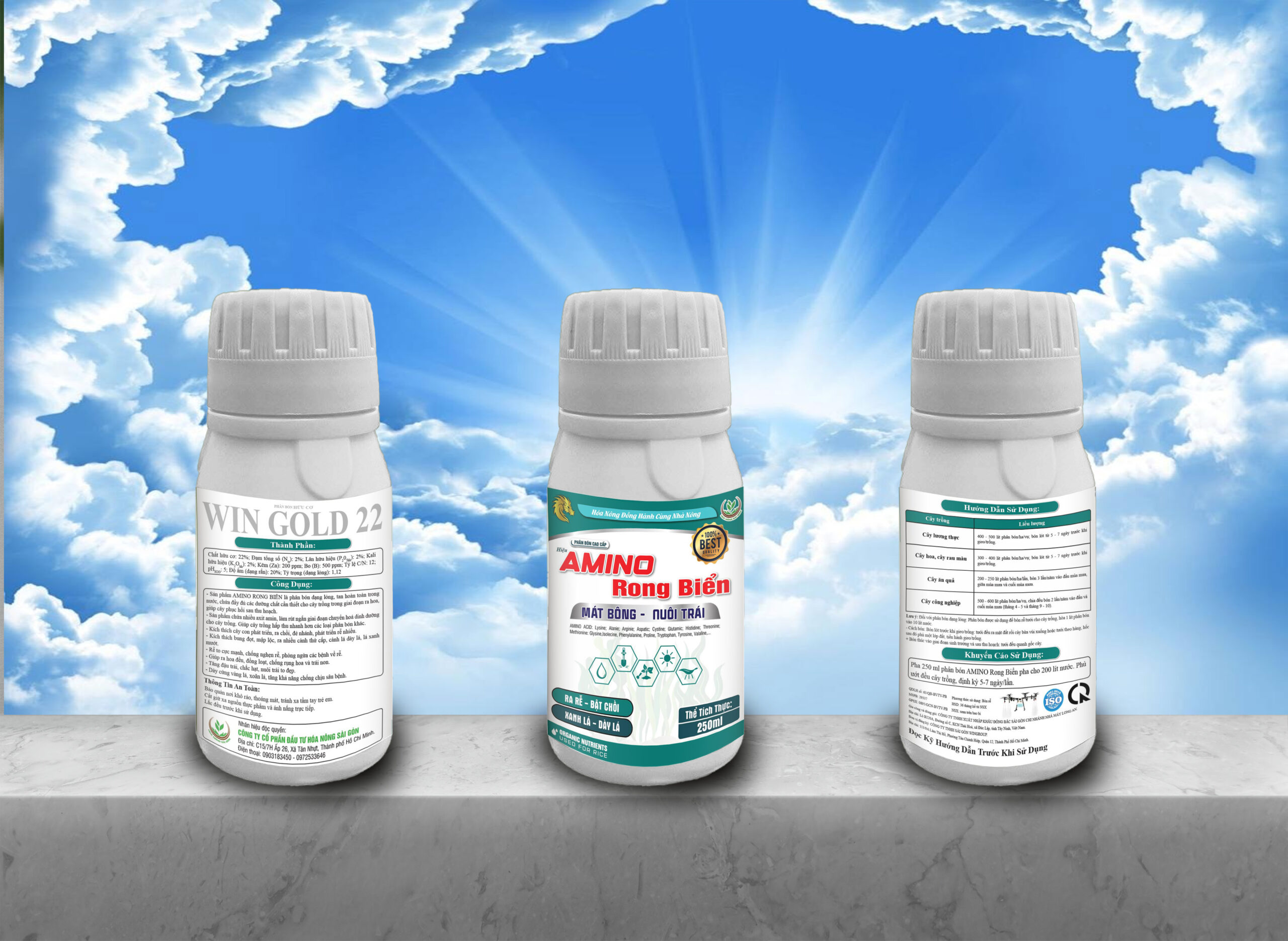 Amino Rong Biển, Phân bón rong biển nước, Kích rễ sầu riêng, Mát bông nuôi trái, Chống rụng trái non, Phân bón hữu cơ sinh học, Bung đọt sầu riêng, Phân bón lá Amino, Phục hồi cây sau thu hoạch, Win Gold 22, Phân bón giúp xanh lá dày lá, Thuốc mát bông sầu riêng, Kỹ thuật đậu trái sầu riêng, Amino Rong Biển 250ml, Phân bón Hóa Nông Sài Gòn