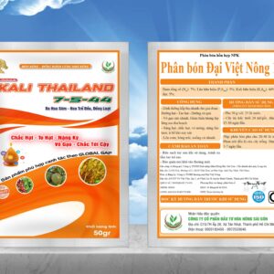 Kali Thai 7-5-44, Phân bón vô gạo cực nhanh, Cách làm lúa chắc hạt tới cậy, Phân bón ngọt trái sầu riêng, Kali Thailand 7-5-44, Thuốc giúp trái nặng ký đẹp mã, Phân bón lá Kali cao 44%, Kỹ thuật xử lý ra hoa đồng loạt, Phân bón Đại Việt Nông 19, Cách dùng Kali Thai 7-5-44, Phân bón cho khoai lang xuống củ nhanh, Thuốc sầu riêng lên cơm vàng, Phân bón tăng độ đường cho trái cây, Kali Thai Hóa Nông Sài Gòn, Phân bón lá NPK 7-5-44